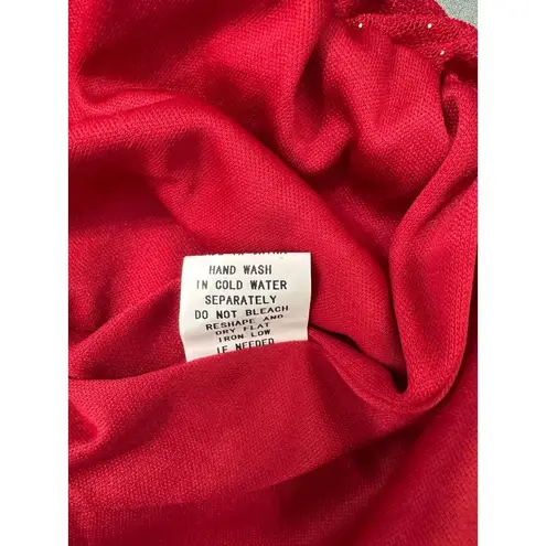 Ember Red Shimmer Mock