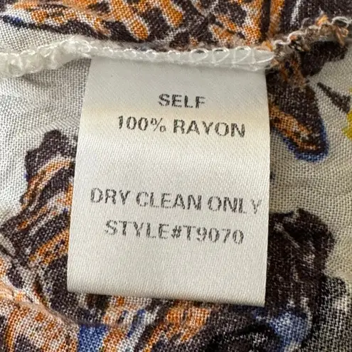 re:named Floral Boho Long Sleeve Mini Tunic Dress Size S