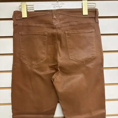 L'Agence L’AGENCE Margot High Rise Cropped Skinny Jeans Size 30 Java Coated Stretch - Image 5