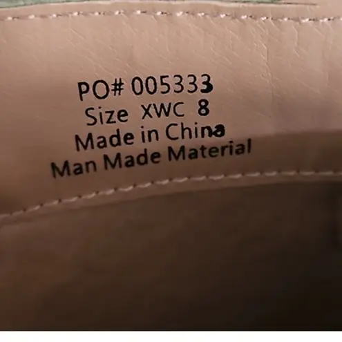 Journee Collection Therese Women’s Knee-High Boots – Green Block Heel size 8