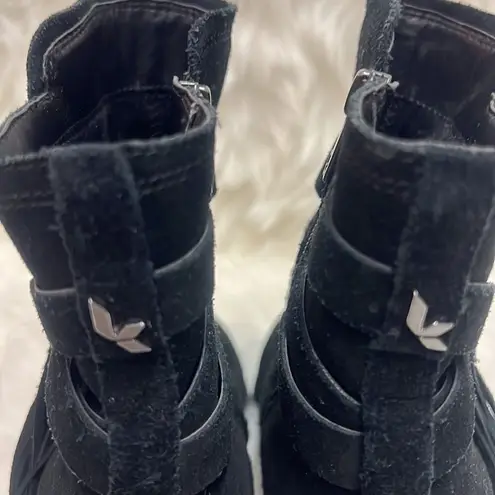 Koolaburra by UGG Women's Kenz Black Suede Tassel Ankle Boots, Size 9 D23