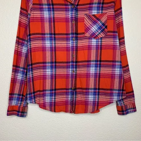 I Love H81 Los Angeles Women’s Flannel Long Sleeves Button Down Shirt