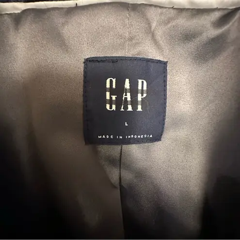 Gap  Wool Blend Leopard Print Pea Coat Large EUC thumbnail 3