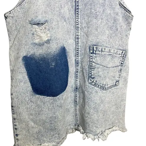 Somedays Lovin Urban Outfitters / Campfire Denim Overall Mini Dress Size Medium