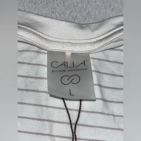 CALIA by Carrie Underwood Scoop Neckline Bodybreeze/Bodyfree Long Sleeve Shirt White Size L