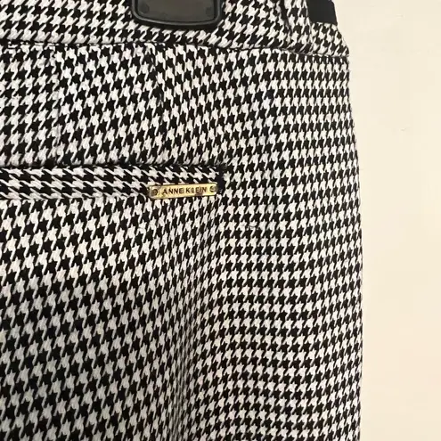 Anne Klein  Houndstooth Semi-Flared Slacks