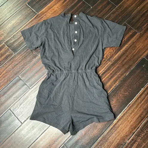 Los Angeles Apparel Crewneck one piece romper summer beach casual basic 100% cotton INDIE shorts top