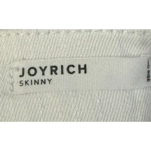 Dear John  Womens Jeans Joyrich Skinny Distressed Raw Edge Stretch Denim White 29