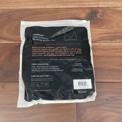 truekind Daily Comfort Wirefree Shaper Bra Black Support Everyday Size L Tan Size L