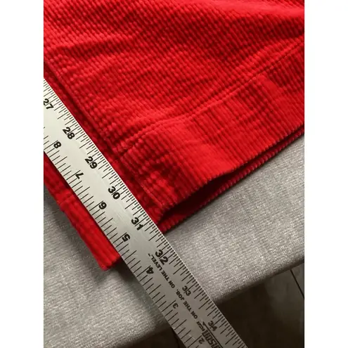 Judy Blue Red Corduroy Wide Leg Pants Women's 14W Flare Button Fly