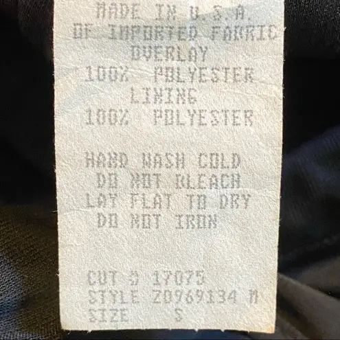 Vintage 90's/Y2K Lined Tie Waist Palazzo Pants Black Size Small