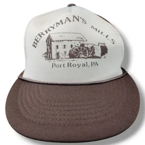 Capital Vintage Hat OSFM Vintage Berryman's Mills Trucker Hat Snap Back Cap By Adult Unisex Hat