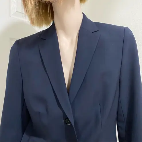 Brooks Brothers Navy Wool Blend 3- Button Women’s Blazer Size 6