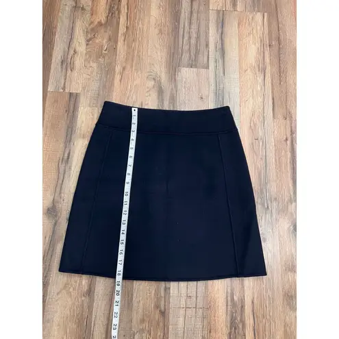 'S Max Mara Wool Mini Skirt Blue 100% Virgin Wool Size 10/42 Italy