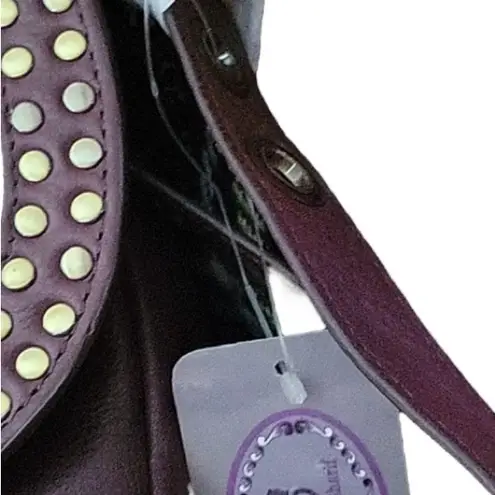 NWT Sharif Pony Hair Leather Saddle Bag Brown