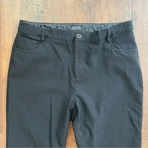 Soho Apparel black trousers, plus size 14