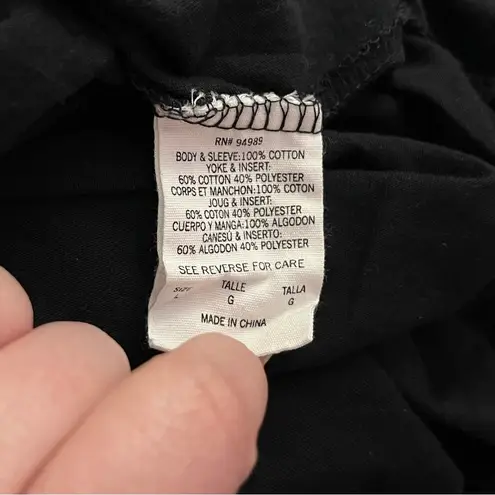 5th & Ocean Chicago Bulls Long Sleeve Raglan Tee Black Combo L