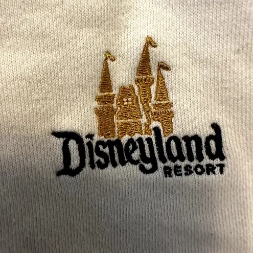 Disney  Parks Disneyland Resort Full Zip Hoodie Castle Sweatshirt White Medium