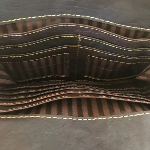 Jack George s Voyager City Organizer Floral Embossed Leather Wallet Purse