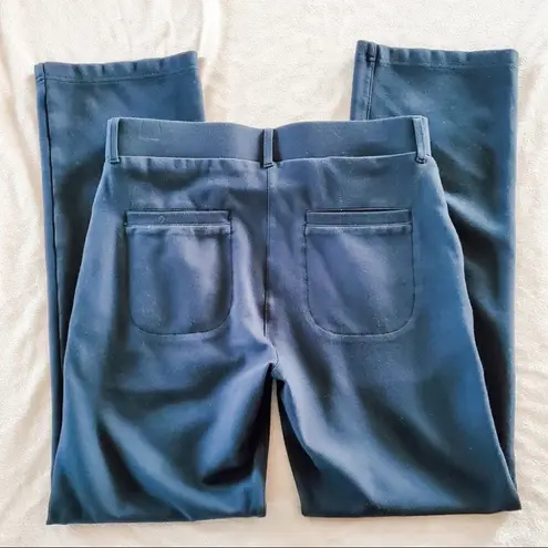 Betabrand Straight Leg Classic Dress Yoga Pants Jeanie in Navy Blue SP