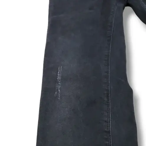 Zadig & Voltaire Eva Gris Destroy Deluxe Jeans Size 27 W30"L33" Distressed Black Denim Pants