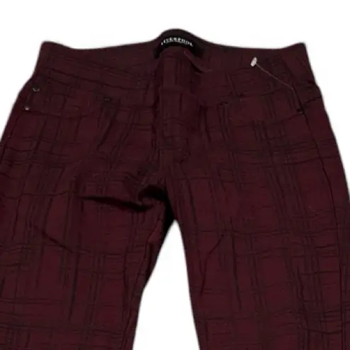 Liverpool Jeans Company Liverpool Reagan Jeans Company Maroon Plaid Skinny Stitch Fix Jegging Pants 2/26