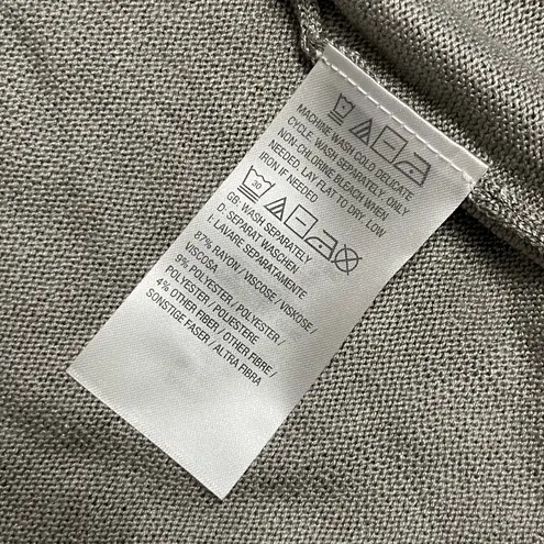 New Belle by Kim Gravel Gray Sparkly Long Sleeve Cardigan M Size M