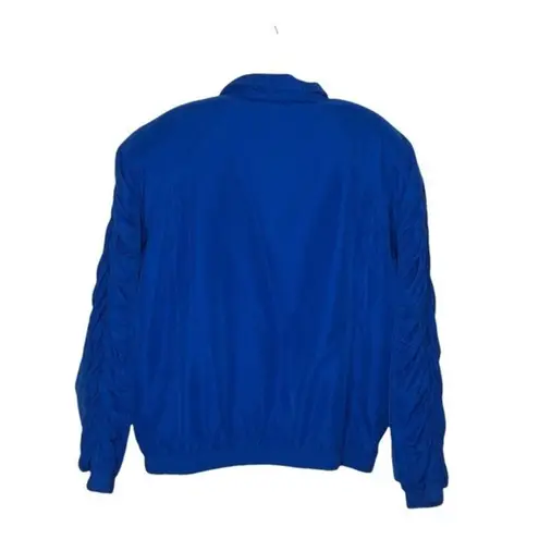 Head Tennis Warmup Jacket Royal Blue Full Zip VINTAGE Gathered Sleeves
