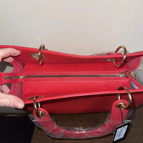 Badgley Mischka NWTs MRSP $129 Red Vegan Leather Handbag