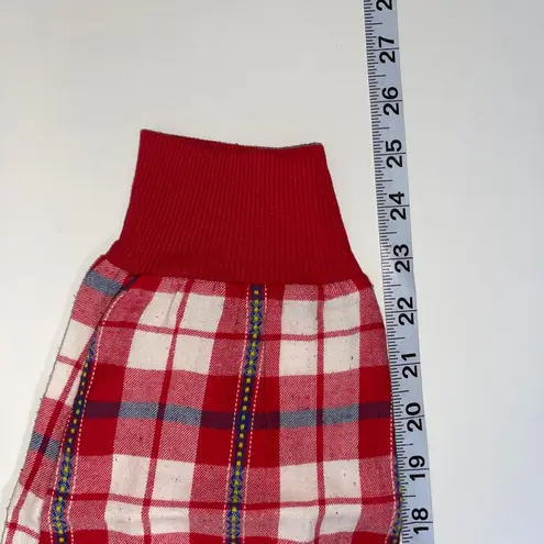 Aerie Red White & Navy Blue Plaid Drawstring Jogger Pajama Pants