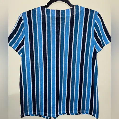 Rafaella Ella  Blue and White Striped Top