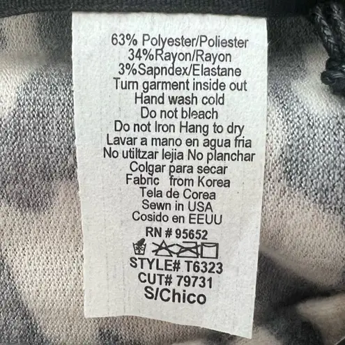 know.one.cares Animal Print Oversized Fit Fleece Sweater NWT Gray - Image 7