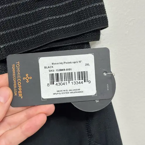 NWT Tommie Copper Lower Back Support Leggings with Adjustable Straps