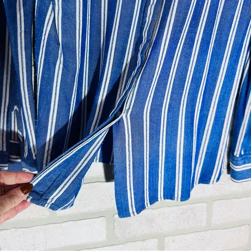 Rails Sydney Cadiz Blue and White Striped Button Down Shirt Size XS