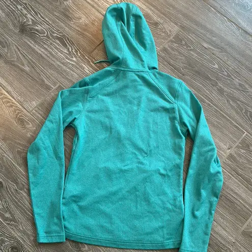 The North Face Women’s heathered green zip up hoodie jacket XS extra small EUC