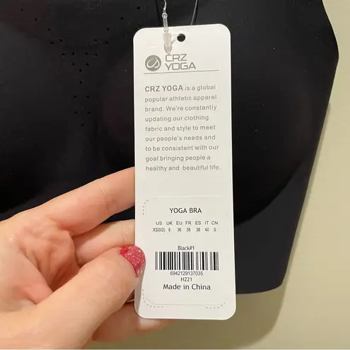 CRZ Yoga Flex Sculpt Racerback Sports Bra Medium
Impact Black Size XS 30 A-C