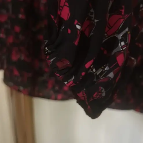 Thakoon split neck top British guard station print Black Size L