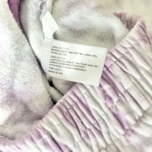 frankie's bikinis  Aiden Hoodie and Sweatpant Set Lilac Tie Dye Size Extra Small