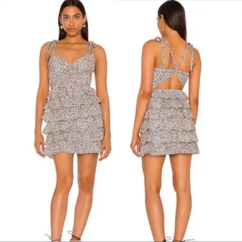 Majorelle REVOLVE Beth Mini Dress in Zaharo Leo Animal Print NEW Size Small