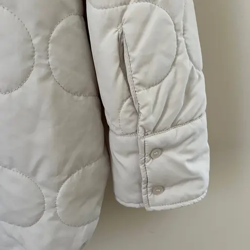 H&M  Cream Quilted Shacket Size XL