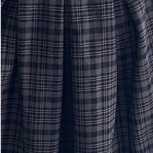 Hot Topic  Suspender Black & Gray Plaid Pleated Mini Skirt ~ Women's Size LARGE