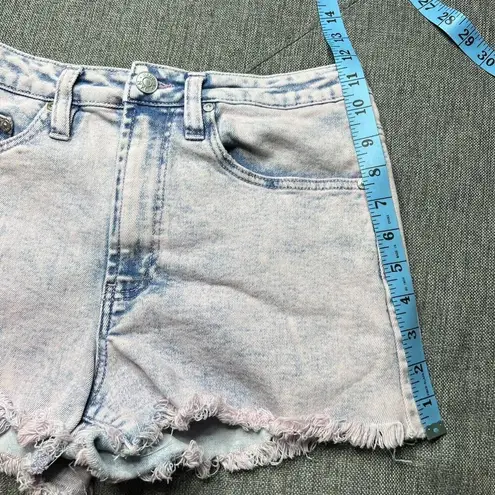 Madden NYC Shorts Size 5 Acid Wash Pink Cut Off Frayed Hem