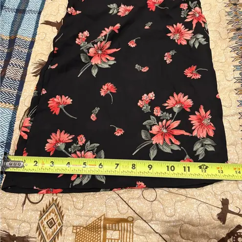 Dress Forum Los Angles Women's Black & Floral Split Leg Sheer Jumpsuit