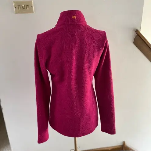 Lucy quarter zip hot pink long sleeve top size S