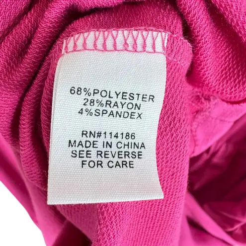 Adyson Parker Bright Pink Flutter Sleeve Knee Length Sun Dress Pockets Size XL