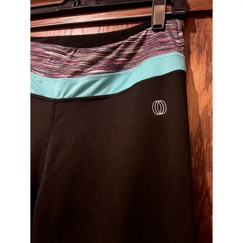 Balance Collection VTG 00s Wide Leg Legging with the Wide Waist Band For Rolling Down Size 12-14