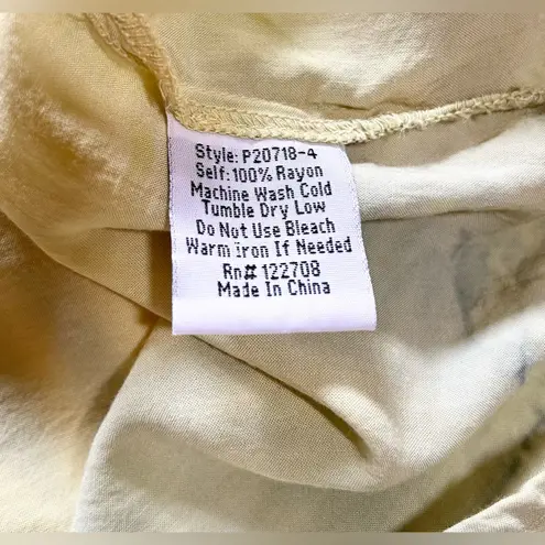 Johnny Was Pete & Greta Ombre Rayon Tunic Blue Yellow Boho Resortwear Sz S 💛