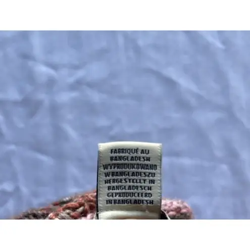 Ruby Moon Vintage Anthropologie long Red tunic Cowl Neck Drawstring Sweater Sz M