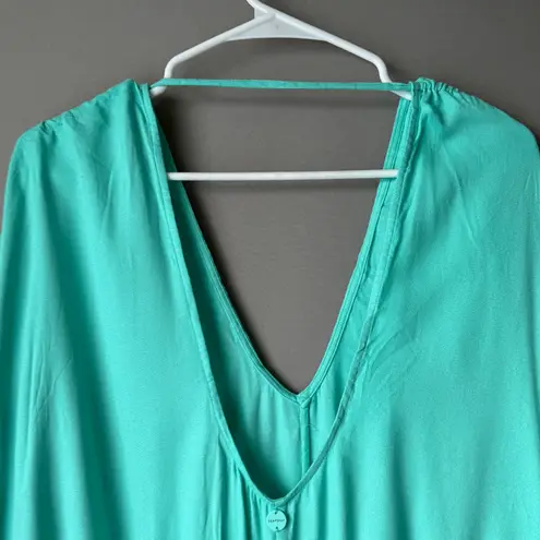 Seafolly sz S green oversized boho romper NWT