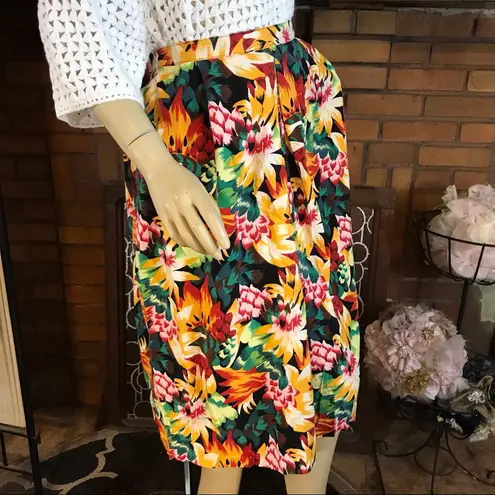 VINTAGE 1990'S TROPICAL PRINT MULTI